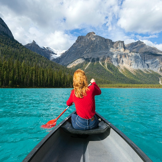 Person in a canoe