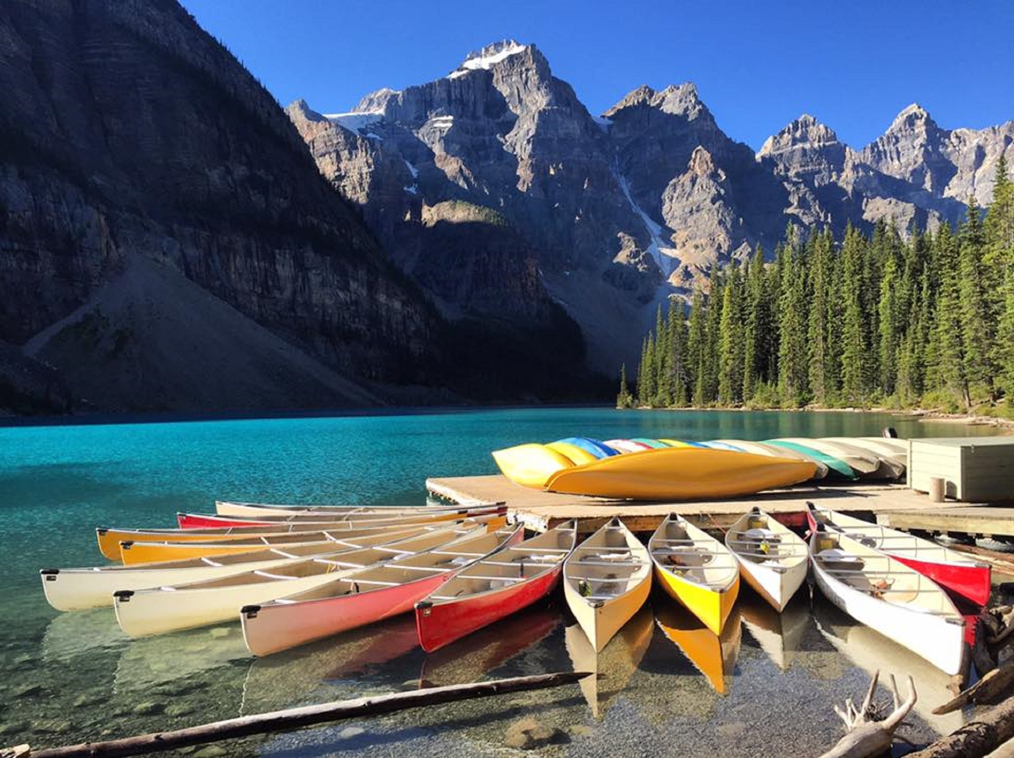 Canoe and Lake