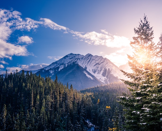 sunny mountain Canada